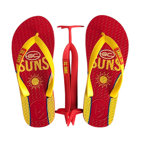 AFL - Gold Coast Suns KIDS Thongs + Additional Straps