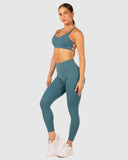 Flow Strap Ladies Sports Bra- Jade Blue SS25