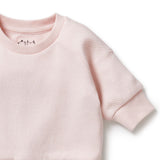 Pink Organic Quilted Sweat AW24