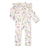 Gracie Organic Snugglesuit Convertible Romper with Frill