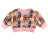 Heart Checkerboard Oversized Jumper AW26