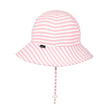 Girls Toddler Bucket Sun Hat- Pink Stripe SS25
