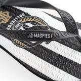 AFL - Collingwood Magpies Regular Thongs + Additional Straps