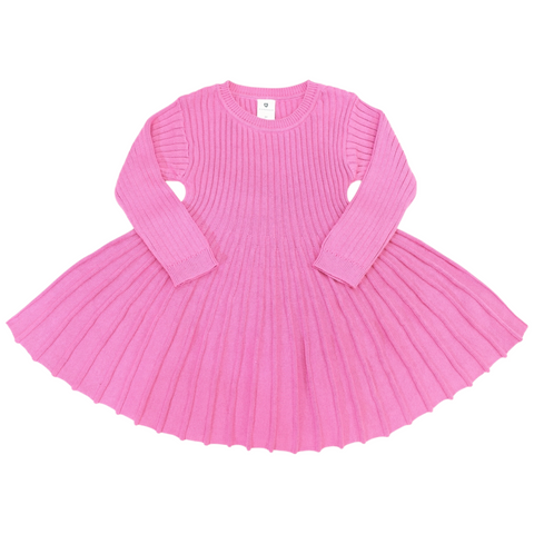 Swing Knit Dress Hot Pink AW25