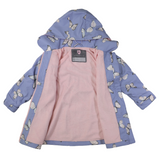 Butterfly Colour Change Terry Towelling Lined Raincoat Blue Heron AW24