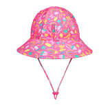Girls Ponytail Swim Bucket Beach Hat- Summertime SS25