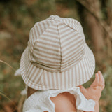 Toddler Bucket Sun Hat- Natural Stripe SS25