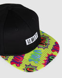 Stomp Youth Flat Peak Snapback Cap- Black SS25