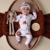 Lion Organic Snugglesuit Convertible Romper AW26