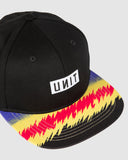 Electric Youth Headwear Flat Peak Snapback Black SS25