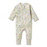 Tinker Floral Organic Zipsuit with feet AW24
