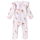 Mermaid Organic Snugglesuit Convertible Romper with Frill AW26