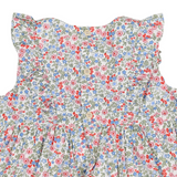 Frill Smocked Dress Red Floral SS25