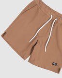 Block Elastic Youth Shorts- Khaki SS25