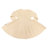 Knit Swing Dress Beige AW25