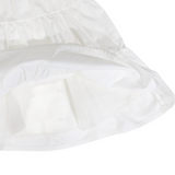 Tiered Cotton Lawn Dress White SS25