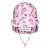 Girls Swim Legionnaire Flap Beach Hat- Dolphin SS25
