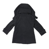 Ruffle Overcoat Charcoal AW25