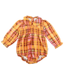 Rainbow Tartan Collared Playsuit AW26