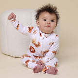 Lion Organic Snugglesuit Convertible Romper AW26