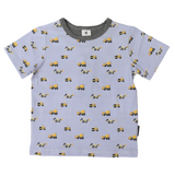 Trucks and Diggers Print Tee Blue SS24