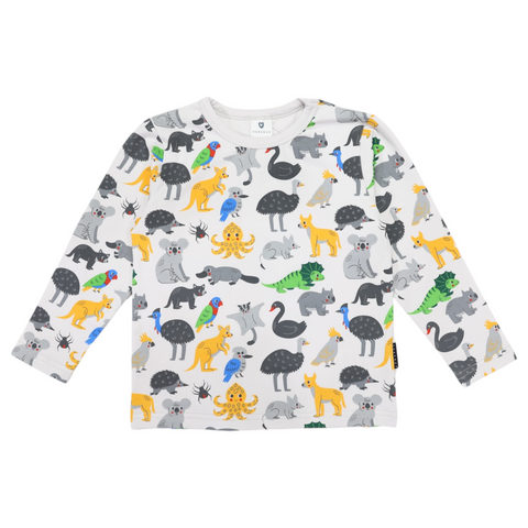 Australian Animal Tee- Grey AW25