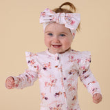 Carousel Organic Snugglesuit Convertible Romper with Frill AW26