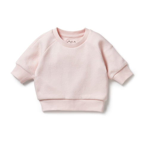 Pink Organic Quilted Sweat AW24