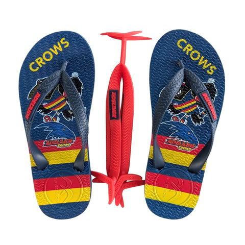 AFL - Adelaide Crows KIDS Thongs + Additional Straps