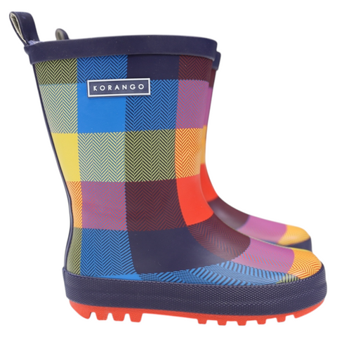 Check Gumboot Red AW25