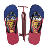 AFL - Brisbane Lions Regular Thongs + Additional Straps