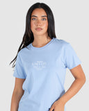 Majestic Ladies Tees- Light Blue SS25