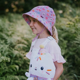 Girls Ponytail Bucket Sun Hat- Kitty SS25
