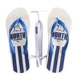 AFL - North Melb Kangaroos Regular Thongs + Additional Straps