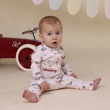 Vintage Cars Organic Snugglesuit Convertible Romper AW26