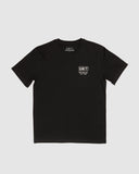 Arcadia Youth Tees- Black SS25