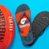 AFL - GWS Giants KIDS Thongs + Additional Straps
