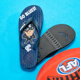 AFL - Carlton Blues KIDS Thongs + Additional Straps