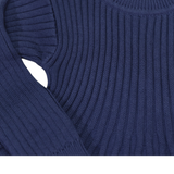 Swing Knit Dress Navy AW25