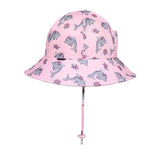 Girls Ponytail Swim Bucket Beach Hat- Dolphin SS25