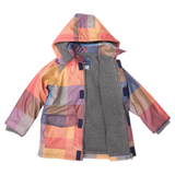 Sherpa Lined Check Raincoat Red AW25