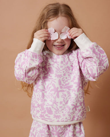 Lavender Fleece Puff Sweater AW25