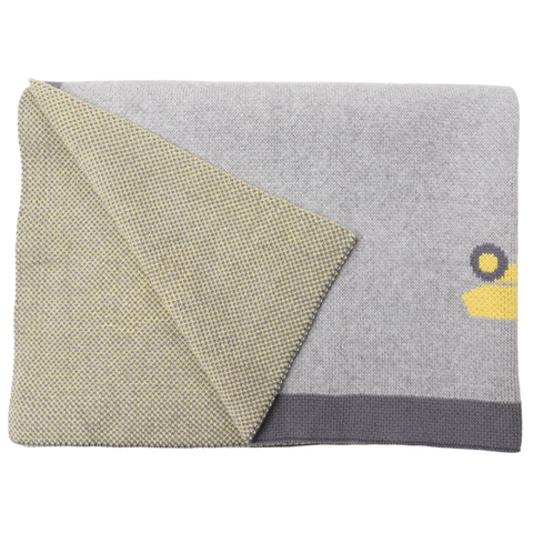Classic Tip Truck Knit Blanket Grey 100cm x 80cm AW24