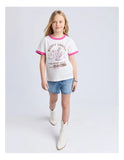 Cowgirl Ringer Tee- Vintage White SS25