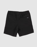 Block Elastic Youth Shorts- Black SS25