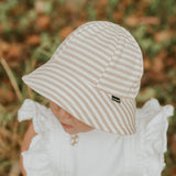 Toddler Bucket Sun Hat- Natural Stripe SS25