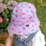 Girls Toddler Bucket Sun Hat- Kitty SS25