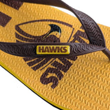 AFL - Hawthorn Hawks Regular Thongs + Additional Straps