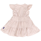 Tiered Cotton Lawn Dress Dusty Pink SS25