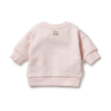Pink Organic Quilted Sweat AW24